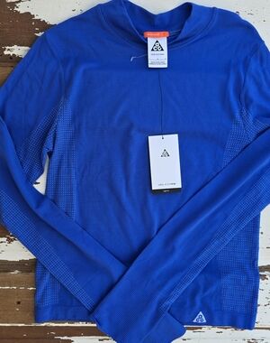 Nike ACG Dri-FIT ADV Seamless Base Layer Long Sleeve Top – Blue (Women’s L) NWT